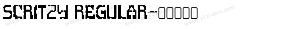 Scritzy Regular字体转换
